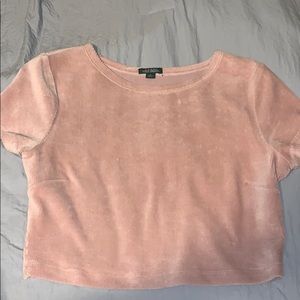 Very soft!! Light pink (tight) crop top